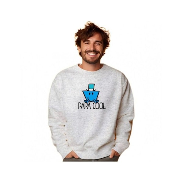 Herre Sweatshirt "Perfekte Far" Grå XL Grå XL