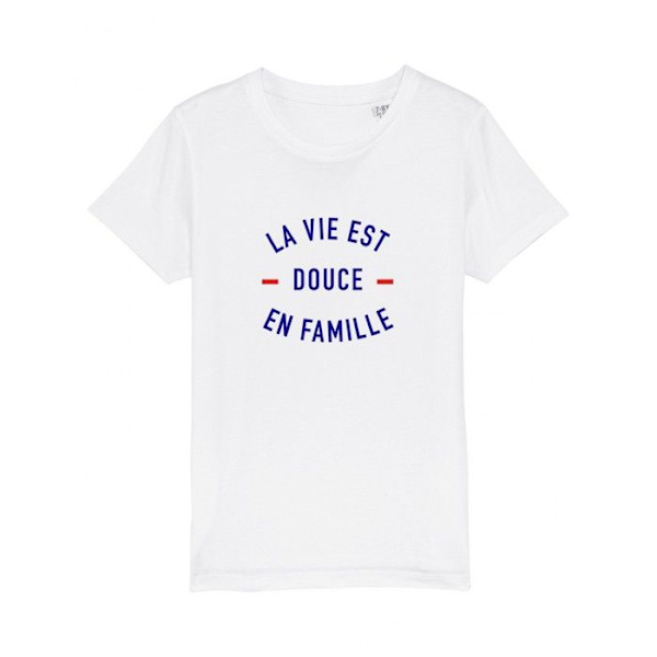 Vi är familj - TSHIRT FLICKER LIVET ÄR SÖTT I FAMILJEN VIT 4 år Vit Fyra år