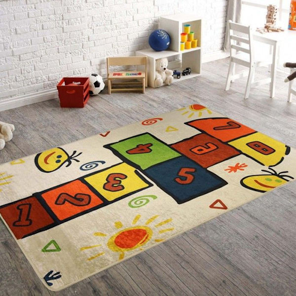 Matta - MARELLE - Multifärgad - 80x150 cm - Halkskydd - Maskintvättbar Flerfärgad
