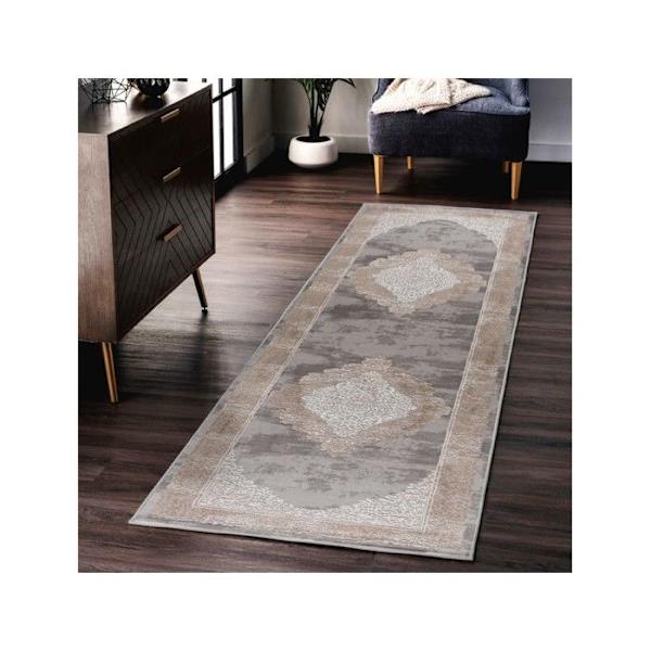 Mani Textile - LEXA Baroque stue tæppe 160x200 Grå