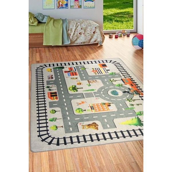 CIRCUIT ZOO Grå matta, Storlek: 120x160 Grå