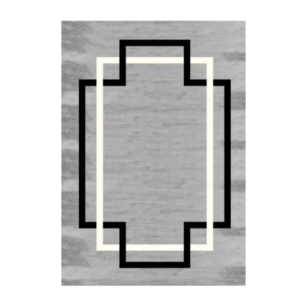 Tappat - KOLLEKTION DOT - PROFIL - Grå - 80x150 - Tjocklek 6mm - Baksida latex Grå