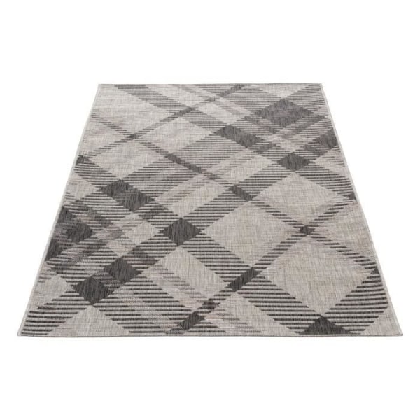 Mattor - MANI TEXTILE - MAGIC - Svart-Grå - 160x230 cm - Polypropylen - Universell