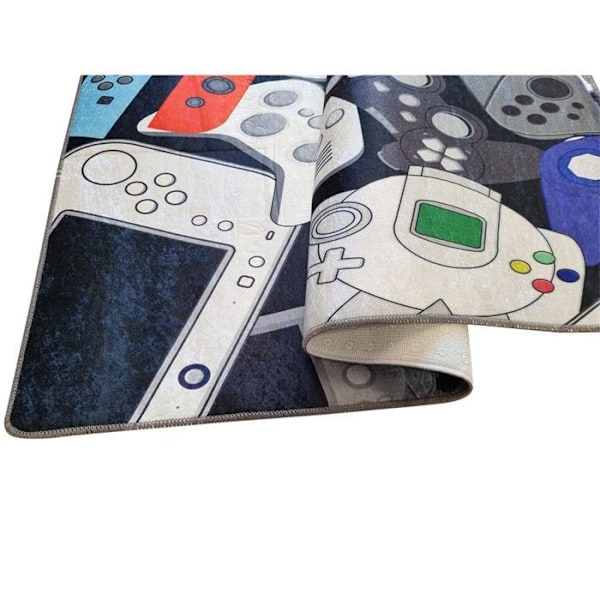 Teppe barnrom 120x180 cm Polyester Gamer Spelare