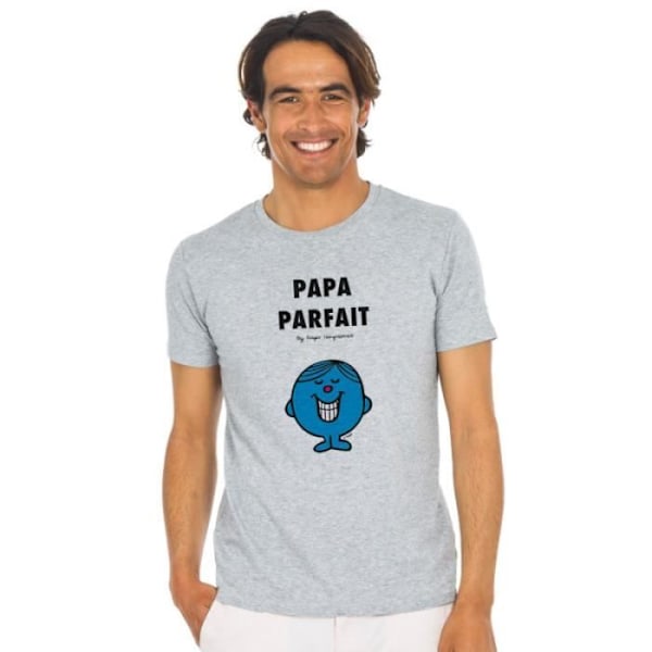 T-paita PAPA PARFAIT 2 HARMAA MARBLE - 100% puuvillainen laadukas T-paita. Painettu Ranskassa. Grå XL