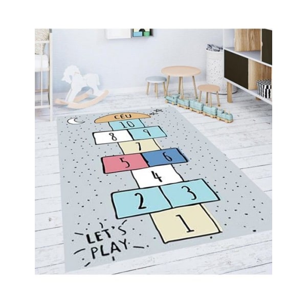 Matto - MARELLE - Harmaa - 120x160 cm - Liukuestematto - Konepestävä - 6 mm paksu