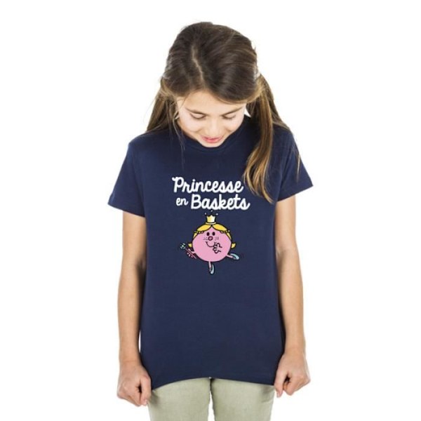 T-paita - Monsieur Madame - PRINSESSA EN BASKET - 100% puuvillaa - Väri Navy - 12 vuotta marinblå 6 år