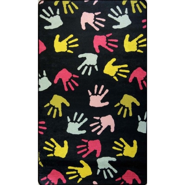 HAND Lasten matto, koko: 80x150 Svart