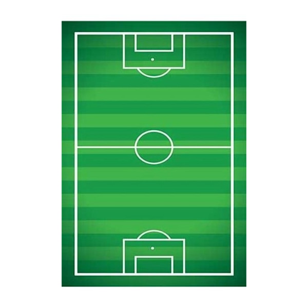 Vihreä SOCCER-matto, koko: 120x160 Grön