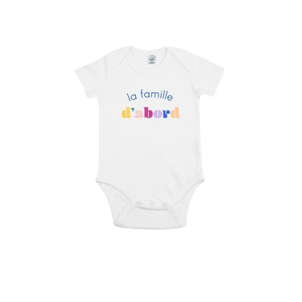 Vi är familj - BODYS BEBE LA FAMILLE D'ABORD VIT 12/18 månader Vit 12-18 månader