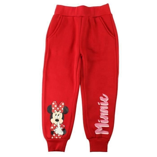 Disney Juoksuhousut - MIN23-3049 S2-6A - Punainen - Tyttö - Hengittävä Röd 8 år