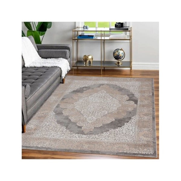 Mani Textile - LEXA Baroque stue tæppe 160x200 Grå