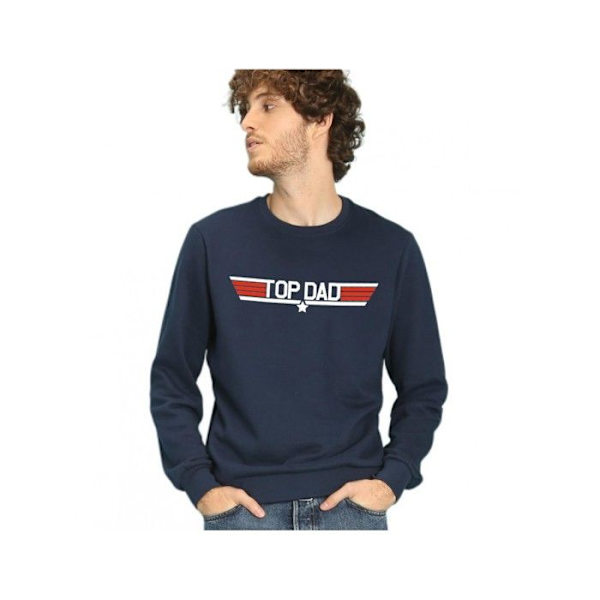 Wooop - SWEAT HOMME TOP DAD L Blå jag