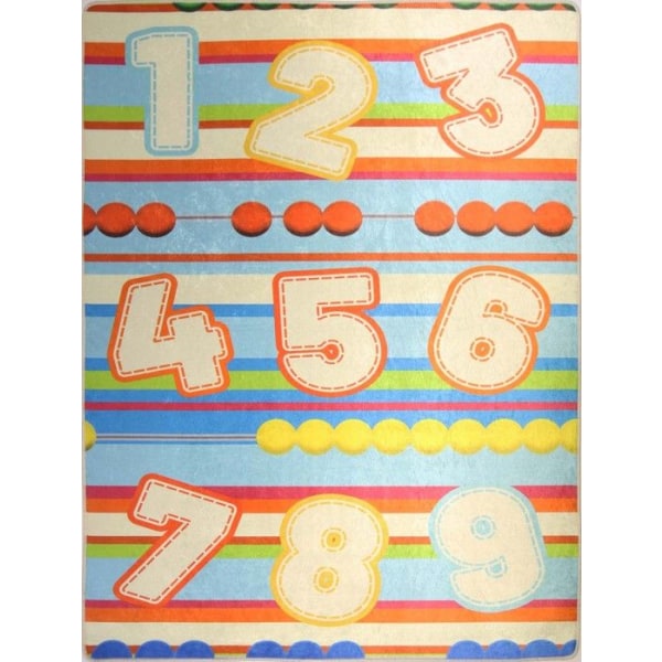 NUMBER Børnetæppe, Størrelse: 120x160 Beige