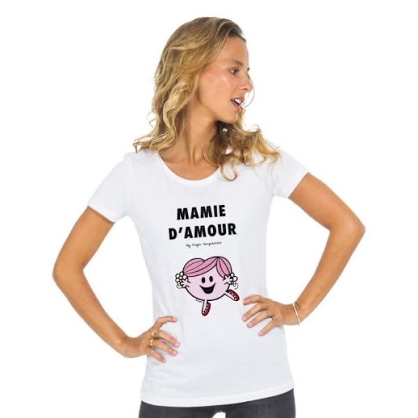 T-paita - Monsieur Madame - MAMIE D'AMOUR - 100% puuvillaa - Painettu Ranskassa - Lyhythihainen Vit M