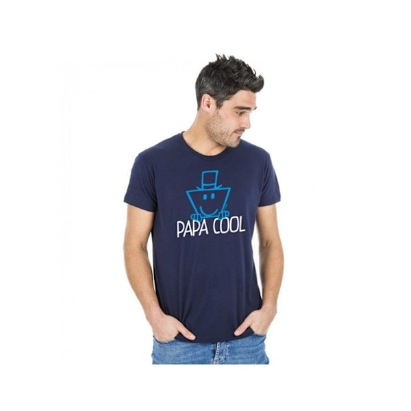 Herre T-shirt "cool far" Blå Blå jag