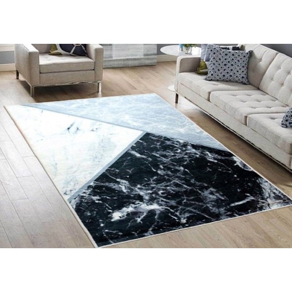 Matto - MARMORI - Kolmivärinen - Liukumaton - Konepestävä - 80x150 cm
