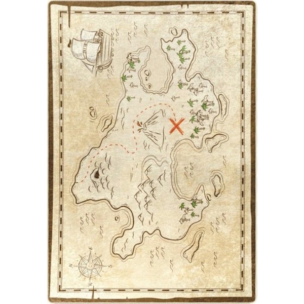 Tæppe - TRESOR - Beige - 120x160 cm - Antiskrid - Vaskbart i maskine - Blød at røre ved Beige