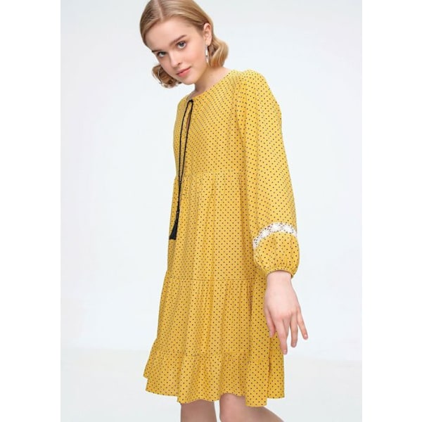 MT Kläder - Robe Volanté Gul 38 - 38