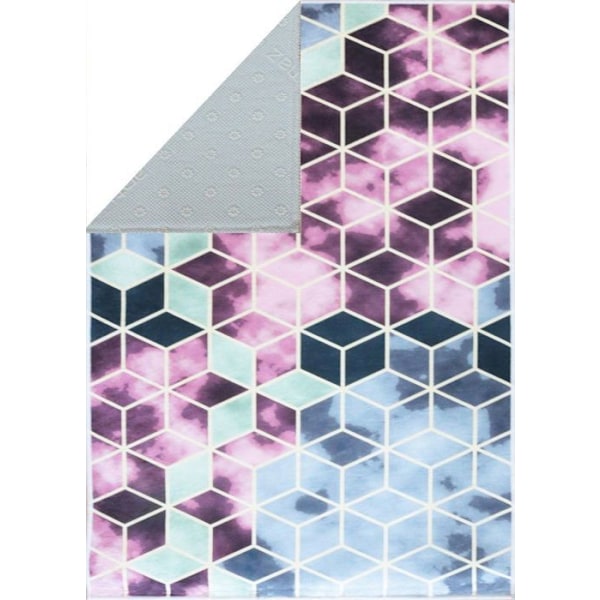Matta - MANI TEXTILE - LUXE Gyllene, Rosa - Rektangulär - Samtida - Design Guld, Rosa