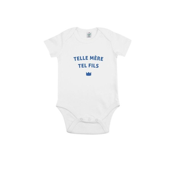 Me Olemme Perhe - BODYS BEBE TELLE MÈRE TEL FILS C?UR BLANC 3/6 kuukautta Vit 3-6 månader