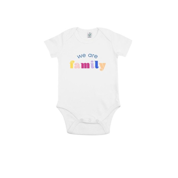 Vi är familj - BODYS BEBE VI ÄR FAMILJ VIT 3/6 månader Vit 3-6 månader