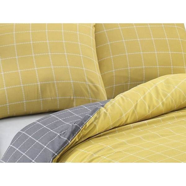 Sängkläder - TRENDY - Gul - 240x260 cm - 80% Bomull - Tryckt Gul