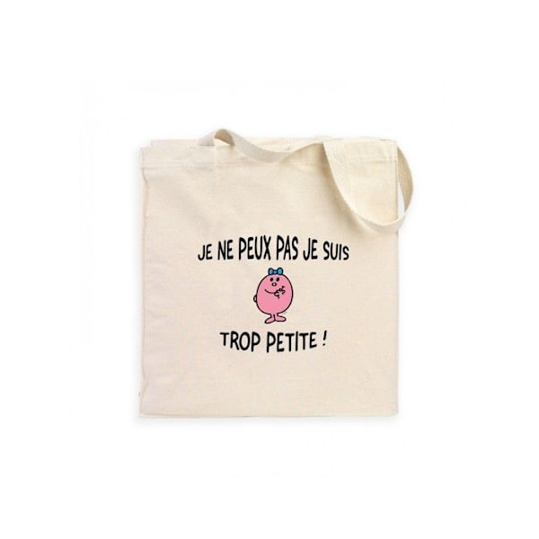 Herre Dame - TOTEBAG TILBEHØR JEG KAN IKKE JEG ER FOR LILLE Standard størrelse Beige