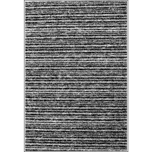 Matta - SELMA - Svart - 120x180 cm - Antisklid - 50% bomull, 50% polyester