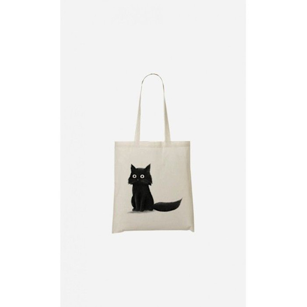 Wooop - TOTEBAG ACCESSOIRE SITANDE KATT TU NATURLIG
