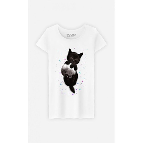 Wooop - TSHIRT KVINNA NORMA L Vit jag