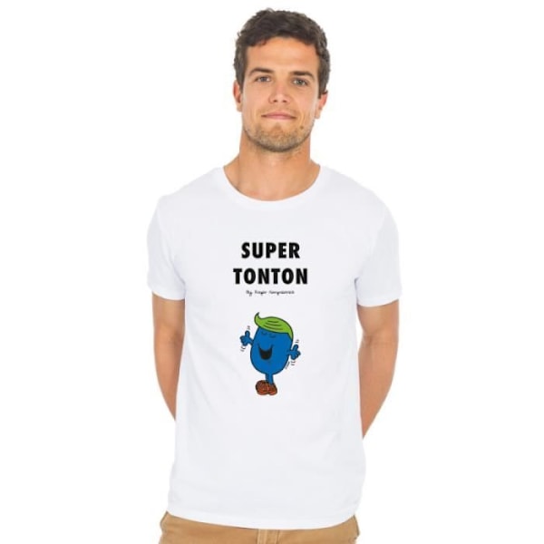 T-paita SUPER TONTON 3 VALKOINEN - 100 % puuvillaa oleva laatu-T-paita. T-paita painettuna Ranskassa. Vit XXL