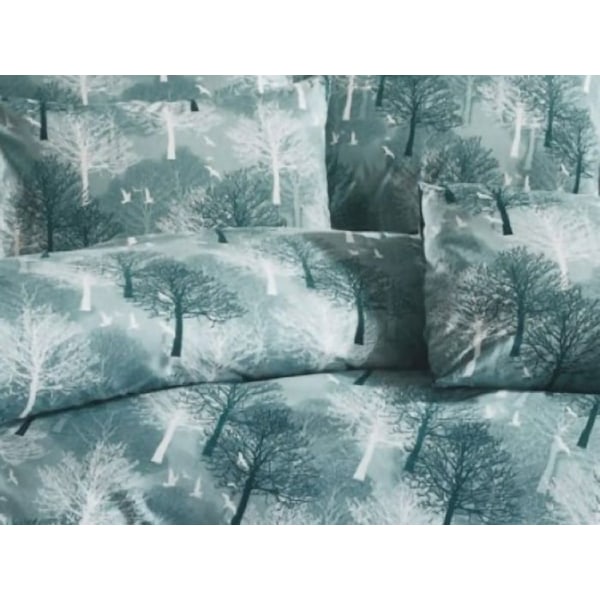 Sängkläder - GRÖN TRÄD - 220x240 cm - 80% Bomull - 20% Polyester - Tryckt Grön