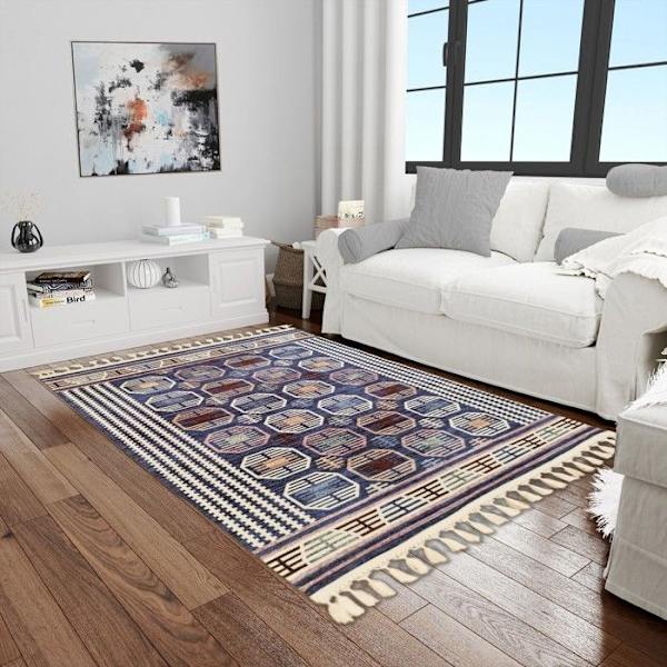 BERBER CHAOUEN tæppe, Størrelse: 200x300 Blå