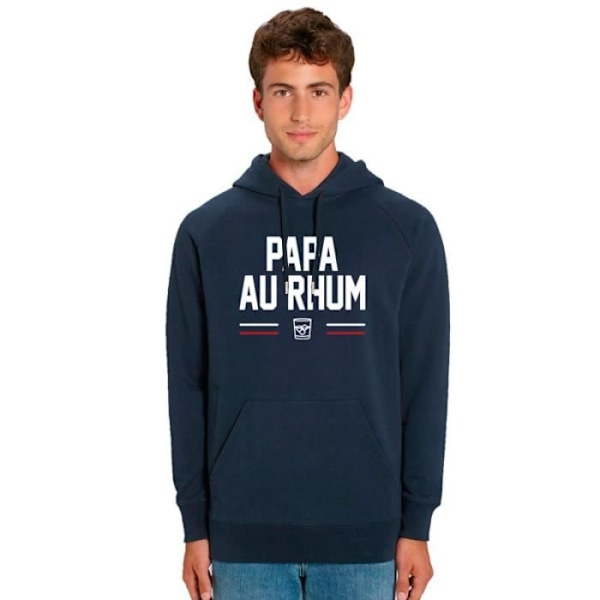 Huppari - Ma Petite Tribu - PAPA AU RHUM - 100% puuvillaa - Painettu Ranskassa - Mukava marinblå XL