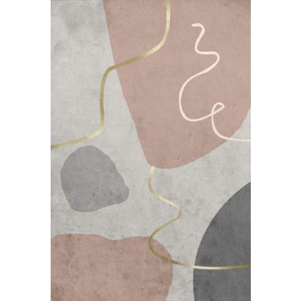 Teppe - SIMPLY - Rose - 80x150 cm - Tykkelse 6mm - Baksiden latex - Polyester Rosa