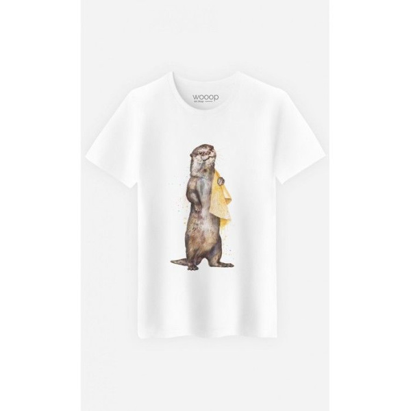 Wooop - TSHIRT HERR OTTER L Grå jag