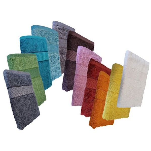 Servett - Ej specificerat - Paket med 10 - 70% Bambu - 30% Bomull - 30x50cm Antracit, grå, vit, rosa, röd, gul,