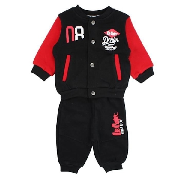 Träningsoverall - Lee Cooper - GLC10106 JB S3-6M - Svart - Långa ärmar - Andningsbar Svart 3 månader