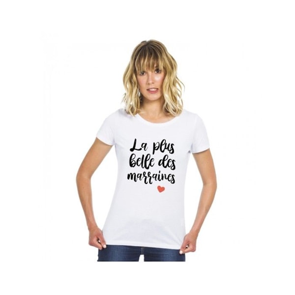 Ma Petite Tribu - Naisten T-paita "kaunein kummitäti" XL Vit XL