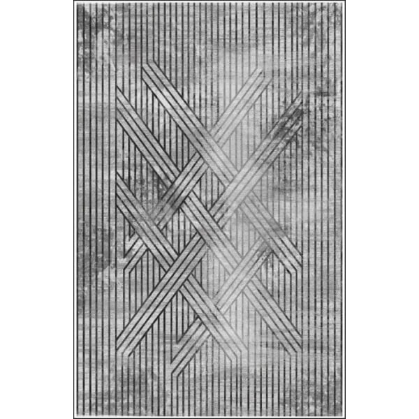 Matta - FISUN - Grå - 80x150 cm - Antislipp - Maskintvättbar - Modern Grå