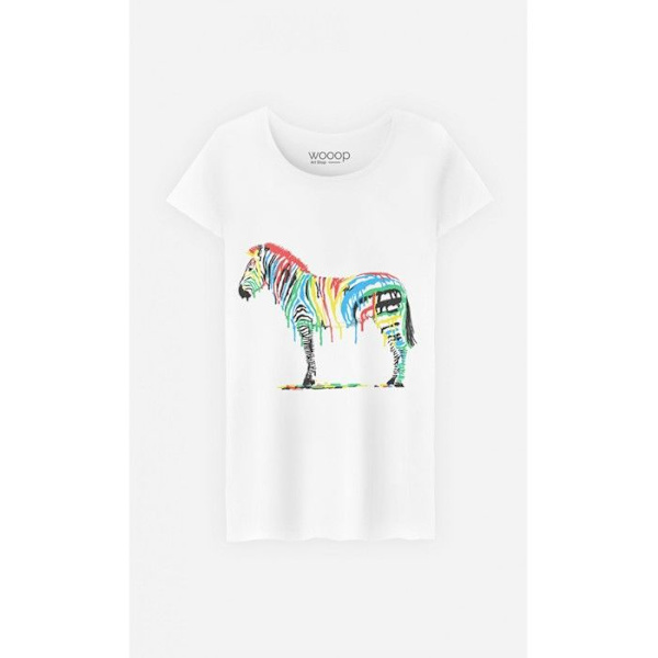 Wooop - TSHIRT KVINNA FRESH PAINT M Vit M