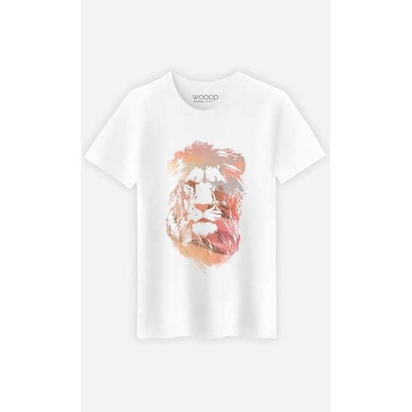 Wooop - T-SHIRT HERR DESERT LEJON L Vit jag