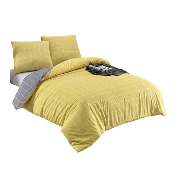 Sängkläder - TRENDY - Gul - 240x260 cm - 80% Bomull - Tryckt Gul