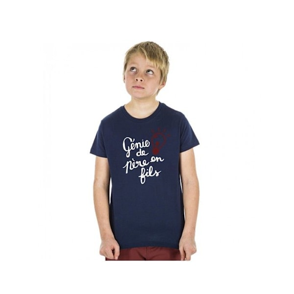 Vi är familj - TSHIRT POJKE GENI FRÅN FAR TILL SON BLÅ 2 år Blå 2 år