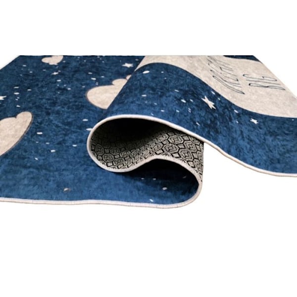 Teppe barnrom 120x160 cm Polyester Dream Mørkeblå dröm