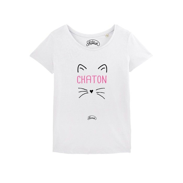 SHAMAN - T-SHIRT NAISELLE VALKOINEN KISSA M Vit M