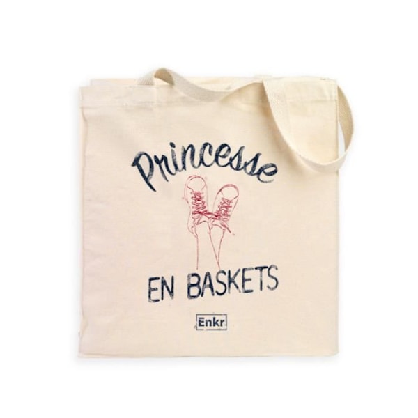 Totetaske PRINSESSE I SNEAKERS NATURLIG Naturlig