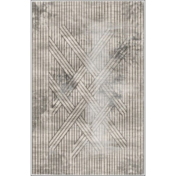 Tæppe - FISUN - Beige - 120x180 cm - Skridsikret - Maskinvaskbart - Moderne Beige