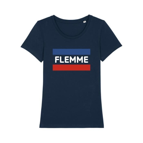 T-paita - Enkr - FLEMME NAVY - 100% luomucotonia - Printattu Ranskassa - Mukava marinblå jag